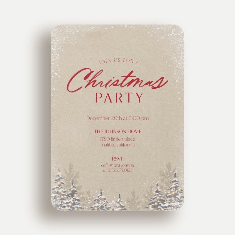 Elegant Party Holiday Invitation