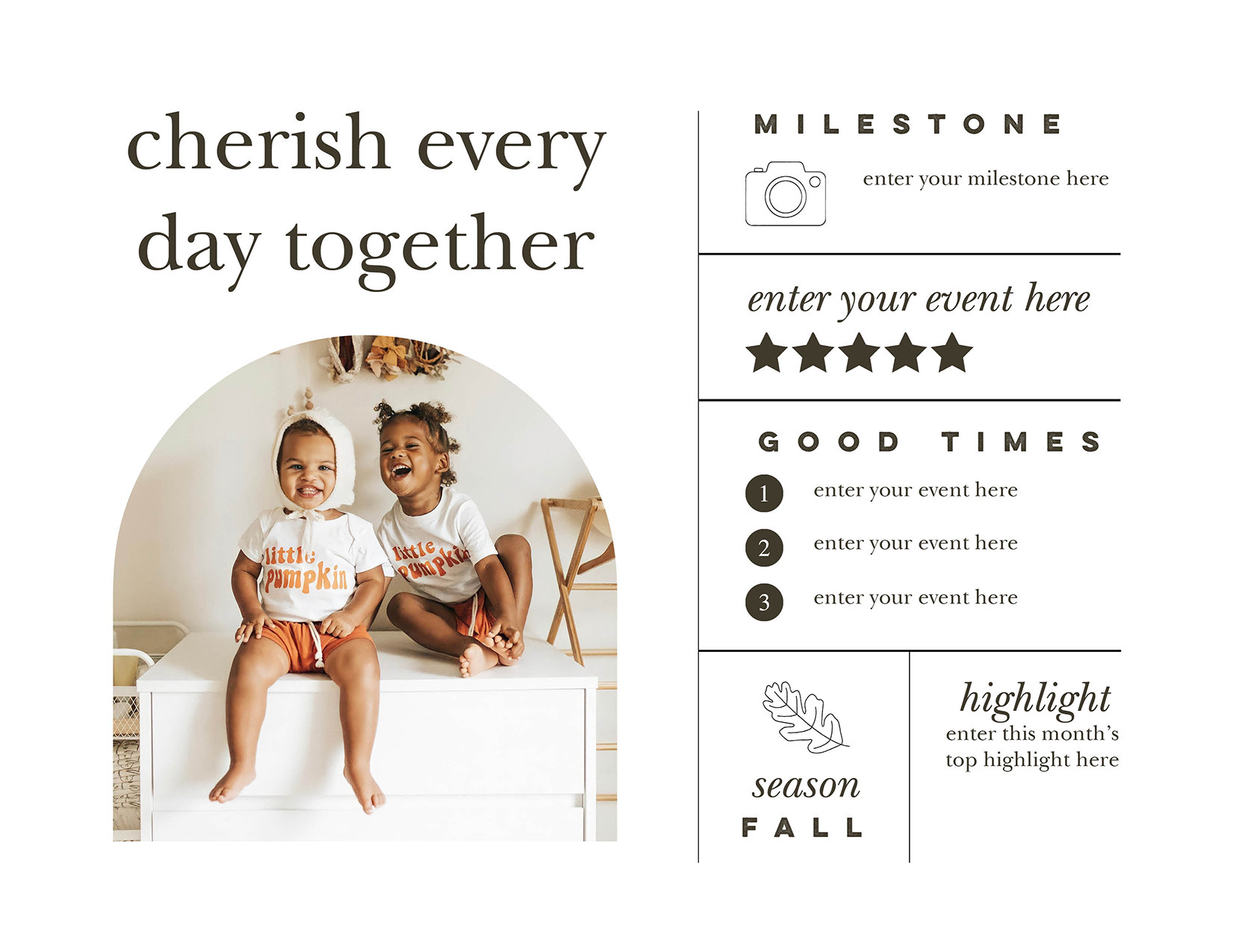 Modern Year In Review Gallery Calendar 8x11 undefined  Wall Calendar