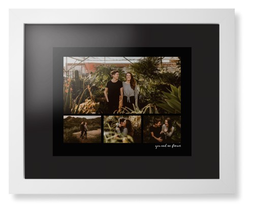 Framed Prints: Modern Hero Gallery Of Four White Contemporary Frame Black Top & Bottom Mat 11x14 4 Photos Shutterfly