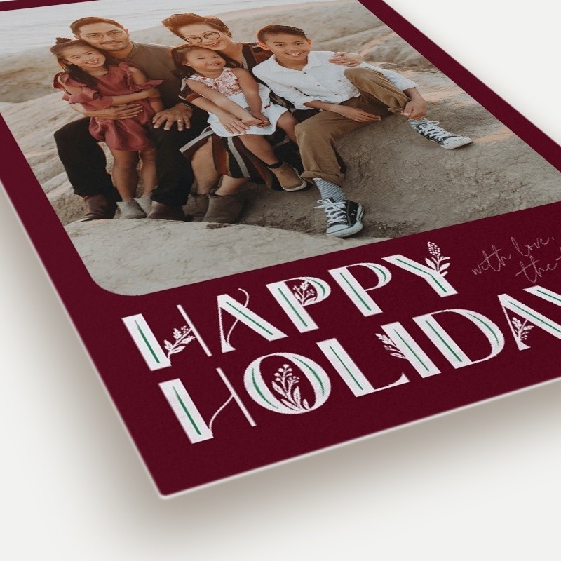 Deco Botanical Holiday Card