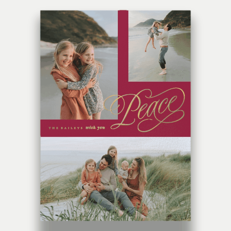 Joy Script Holiday Card