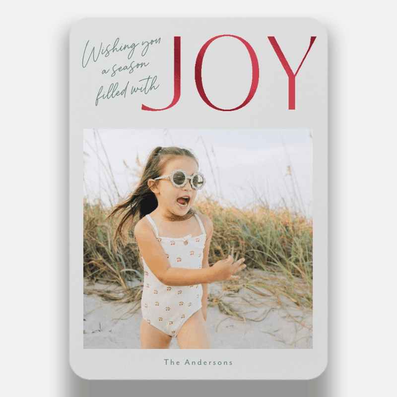 Wishing Joy Holiday Card