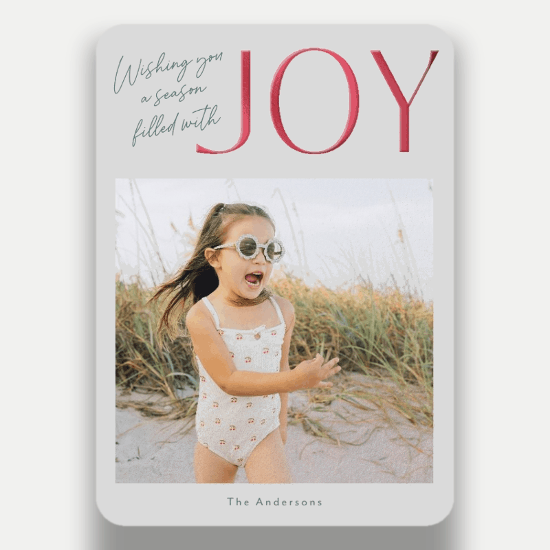 Wishing Joy Holiday Card