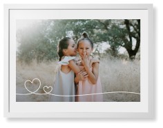 Double Heart Line Art