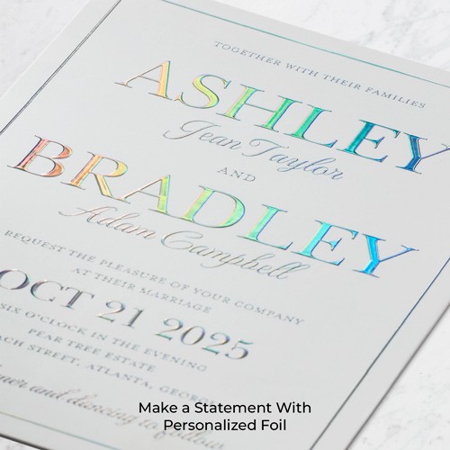 Studious Showcase 5x7 Black  Graduation Invitation