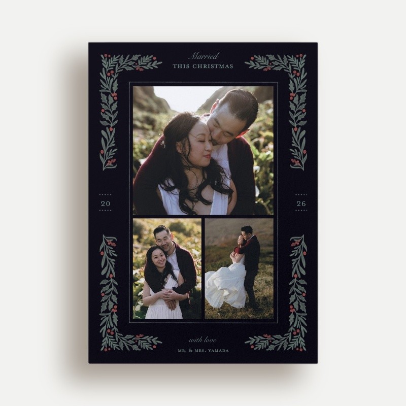Holly Union Holiday Card