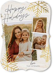 Rustic Foil Snowflakes