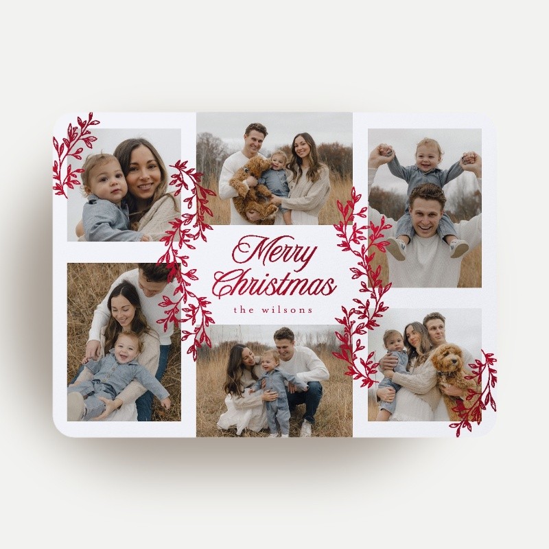 Painted Sprigs Holiday Card