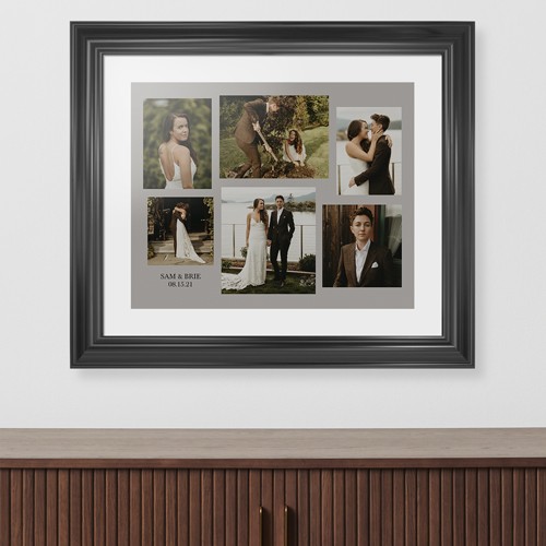 Gallery Collage of Six 16x20 Multicolor  Framed Print