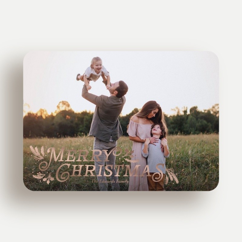 Botanical Swash Holiday Card