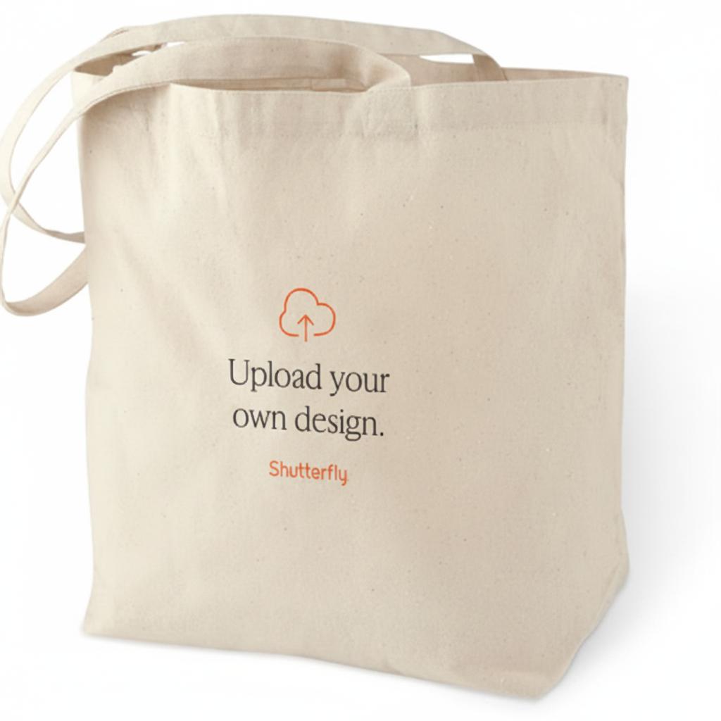 Upload Your Own Design 15x18 Multicolor  Cotton Tote Bag