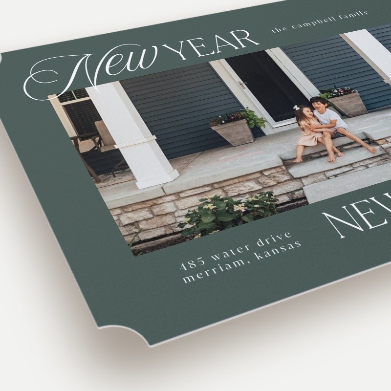 Script Serif Home Moving Announcement