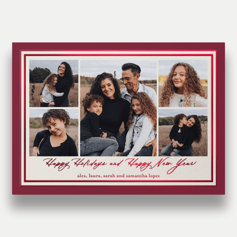 Classic Matted Holiday Card