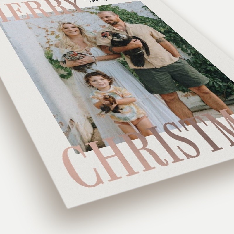 Bold Serif Holiday Card