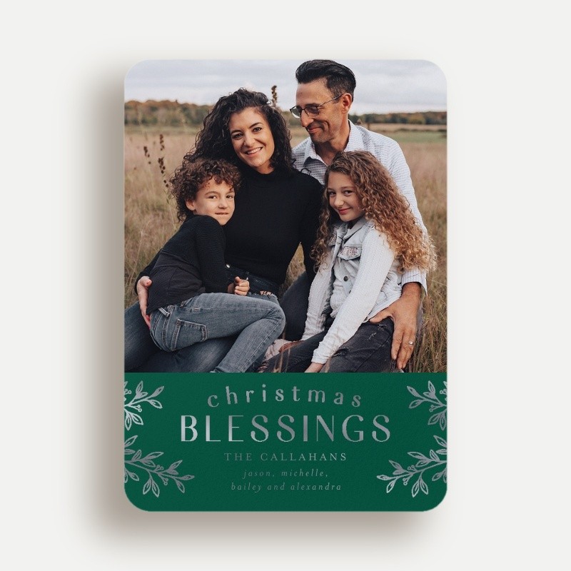 Foliage Frame Holiday Card