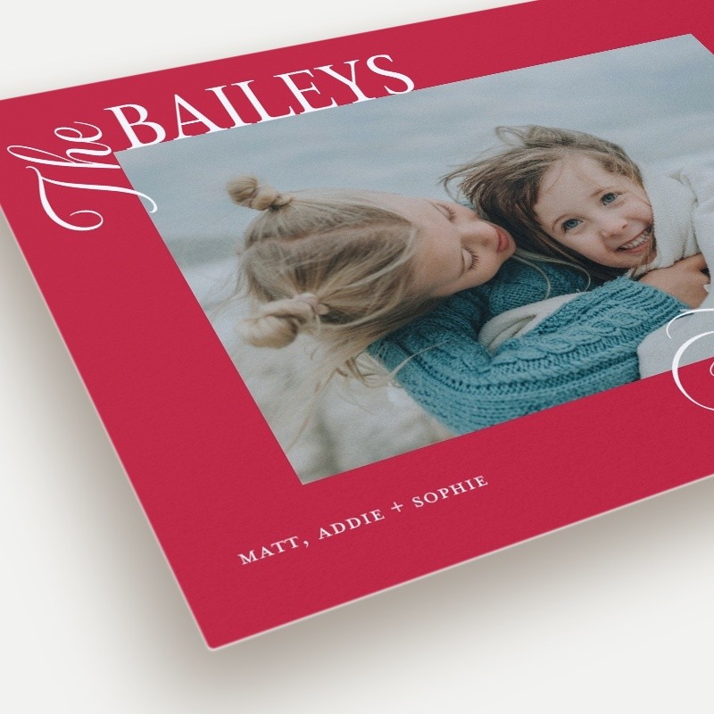 Bold Clipped Holiday Card