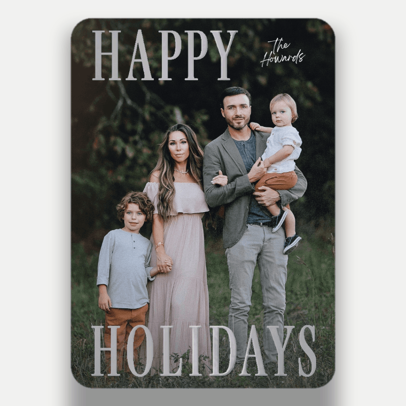 Classic Headline Holiday Card