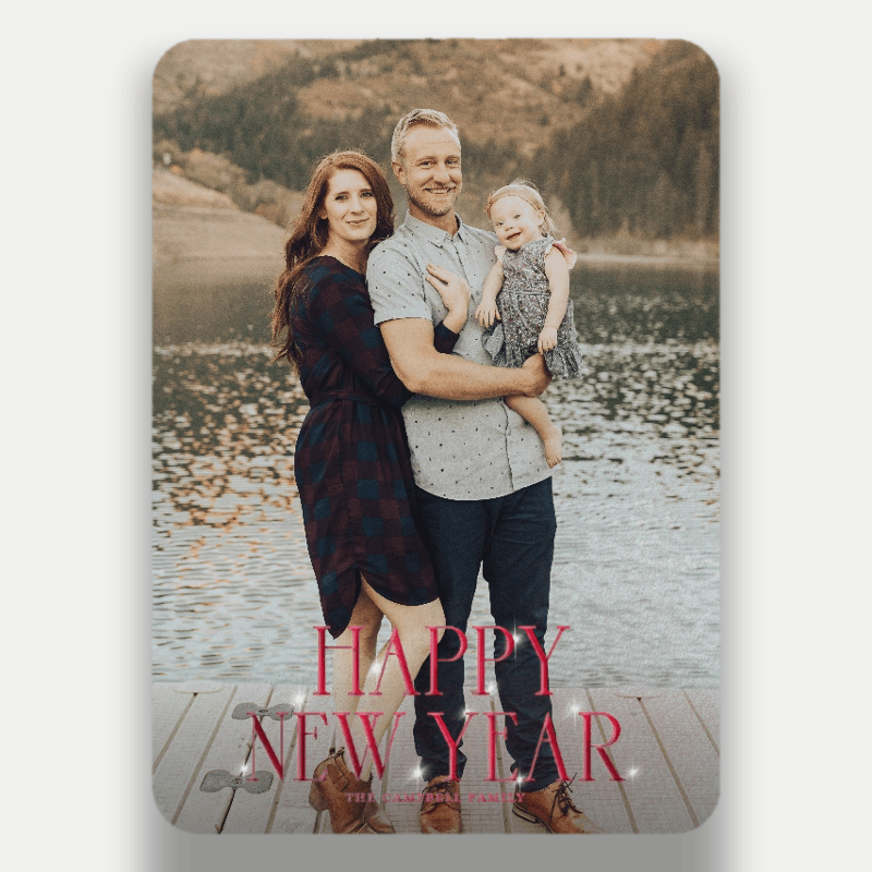 Soft Flare Holiday Card