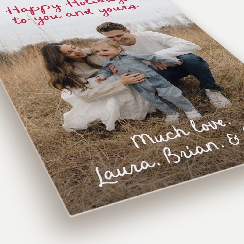Artistic Script Holiday Card