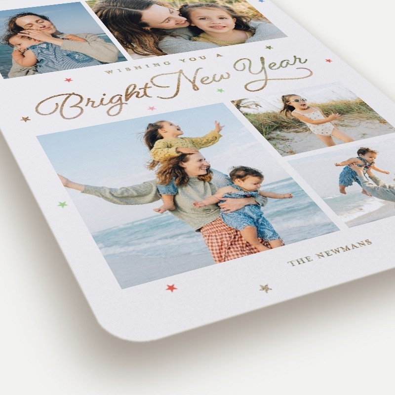 Dainty Stars New Year's Card