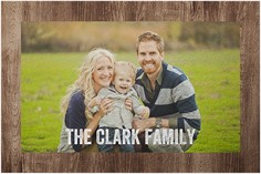 Printed Weathered Faux Wood Landscape