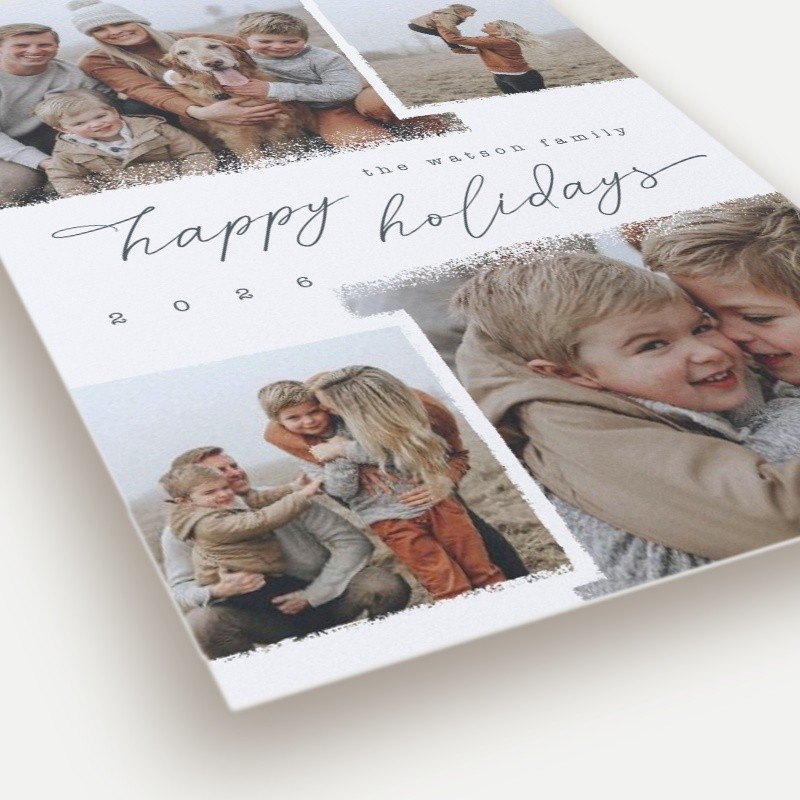 Snowy Scrapbook Holiday Card