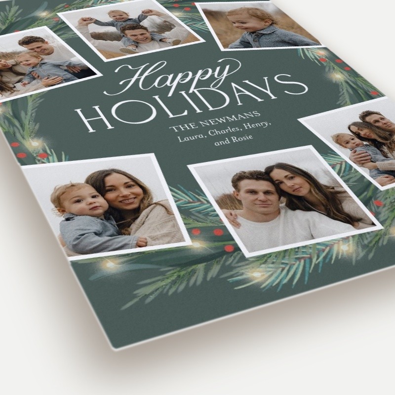 Encircled Wreath Holiday Card