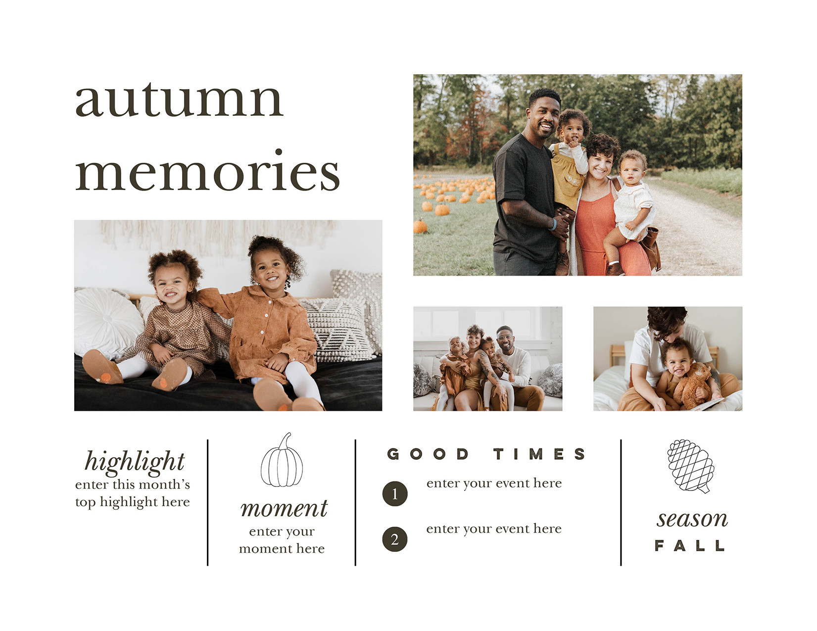 Modern Year In Review Gallery Calendar 8x11 undefined  Wall Calendar