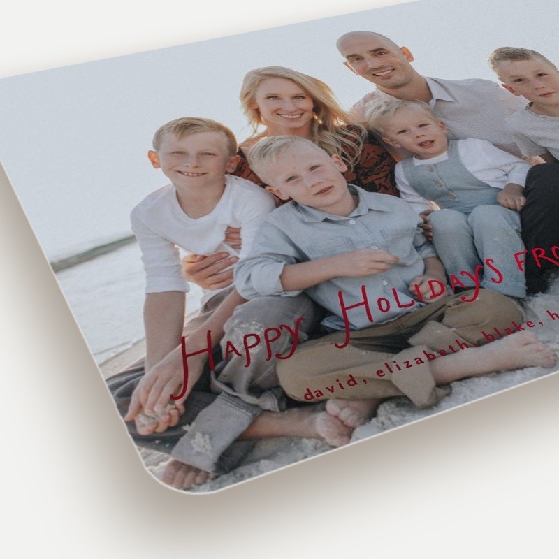 Handwritten Greeting Holiday Card