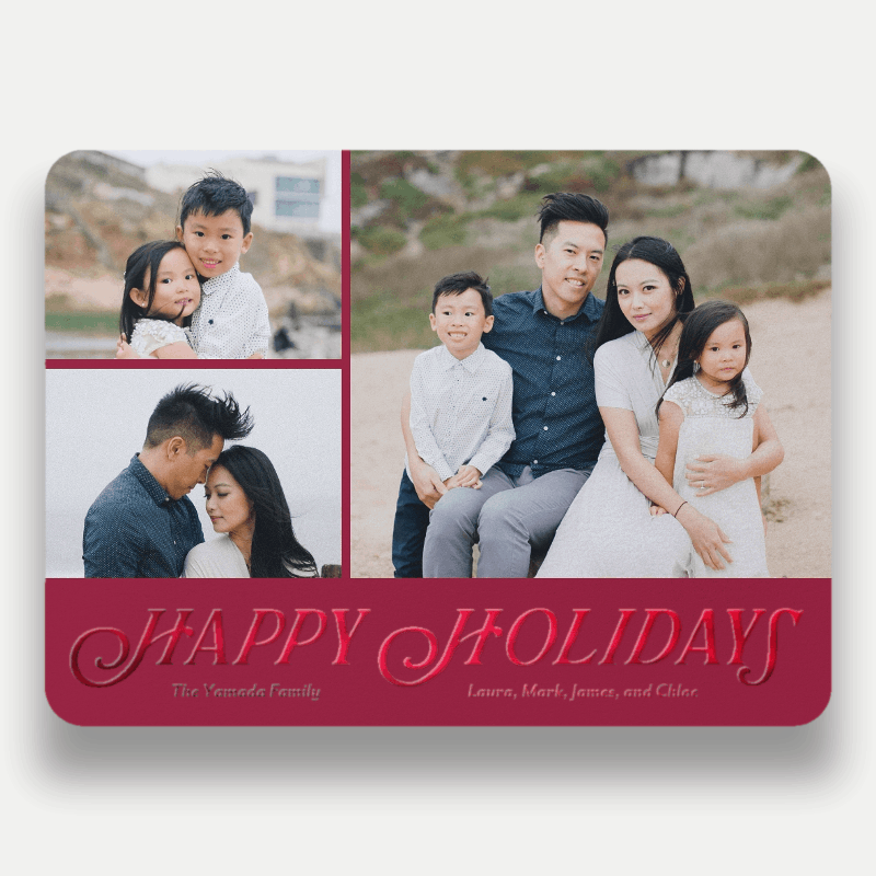 Classic Serif Holiday Card