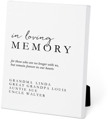 Memorial Wedding Sign