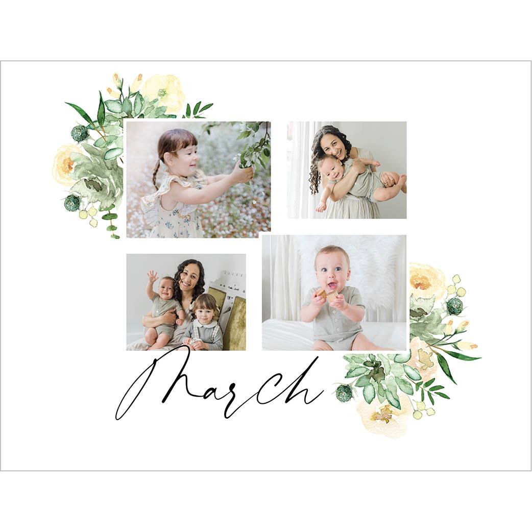 Seasonal Watercolor Florals by Kim Thoa 8x11 undefined  Wall Calendar