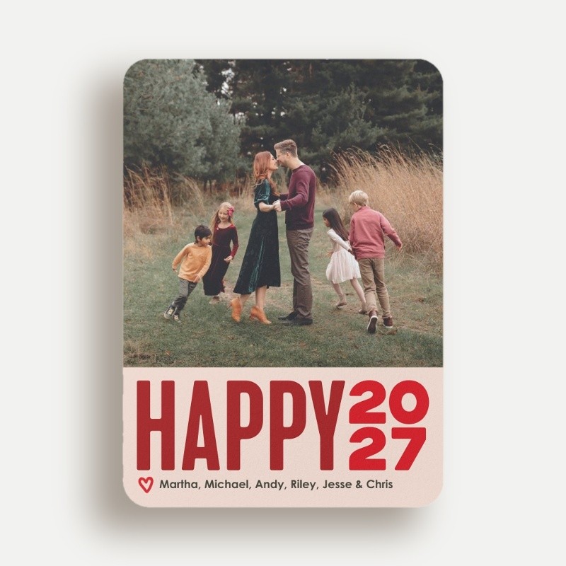 Jolly Year New Year's Card