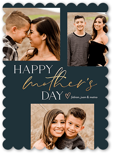 Heartfelt Occasion 5x7 Blue  Mother's Day Card