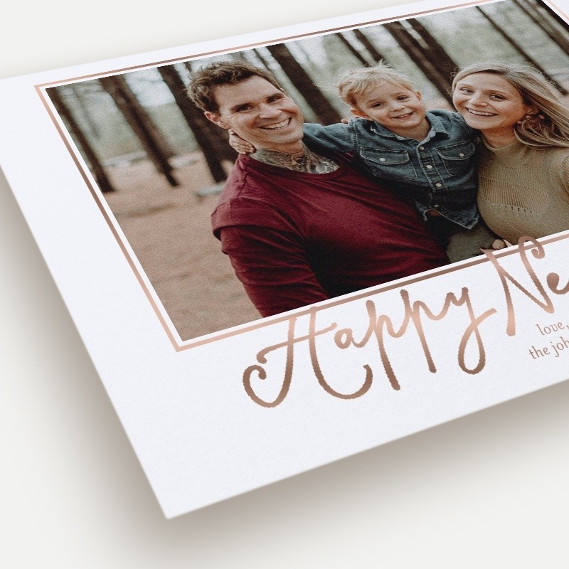 Framed Six Holiday Card