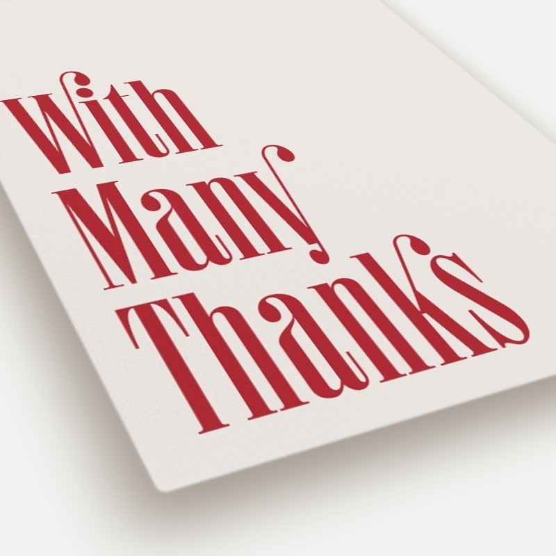 Retro Merry Thank You Card