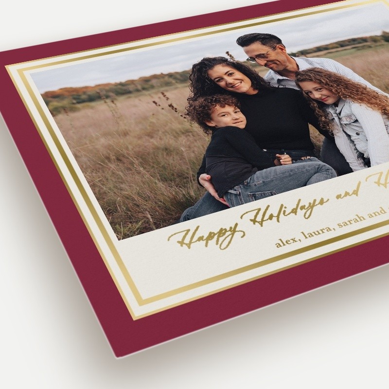 Classic Matted Holiday Card