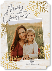 Rustic Foil Snowflakes