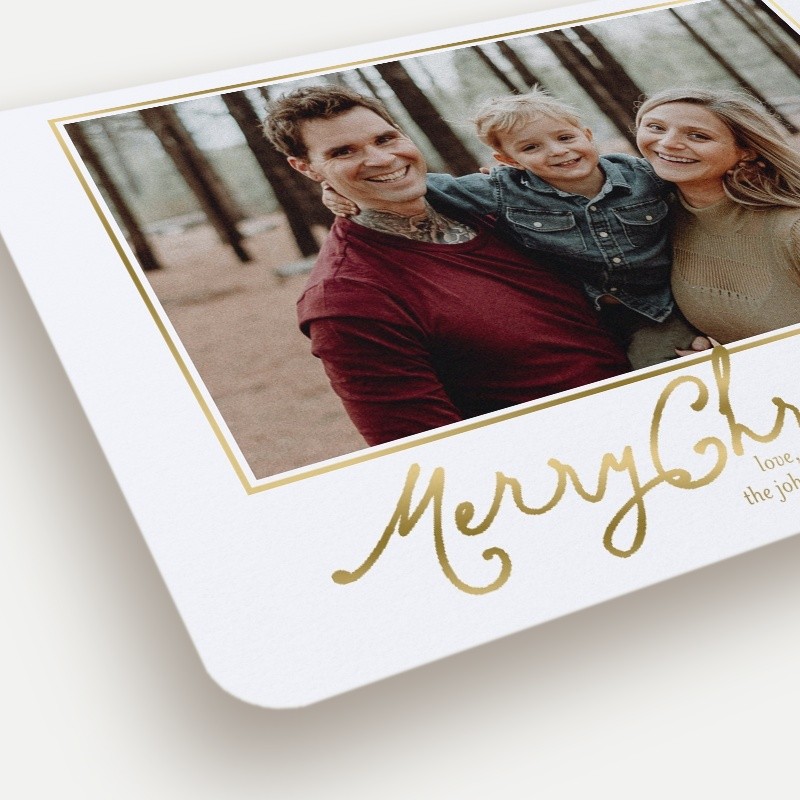 Framed Six Holiday Card