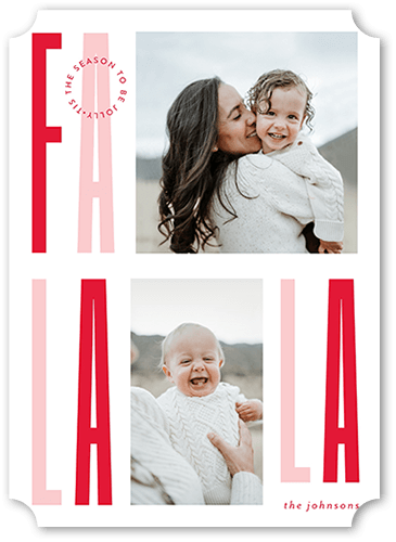 Fun Occasion 5x7 White  Holiday Card