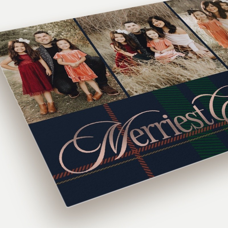 Preppy Plaid Holiday Card