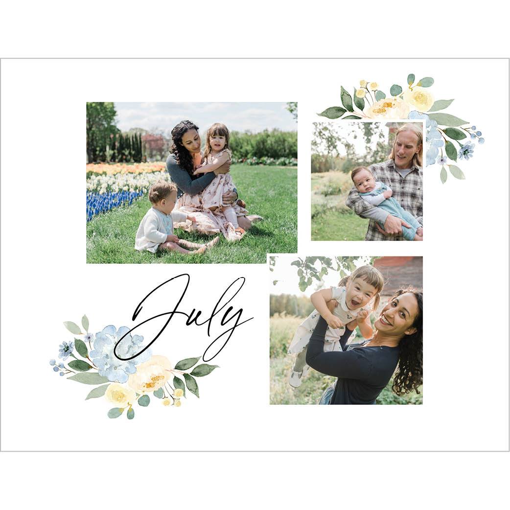 Seasonal Watercolor Florals by Kim Thoa 8x11 undefined  Wall Calendar