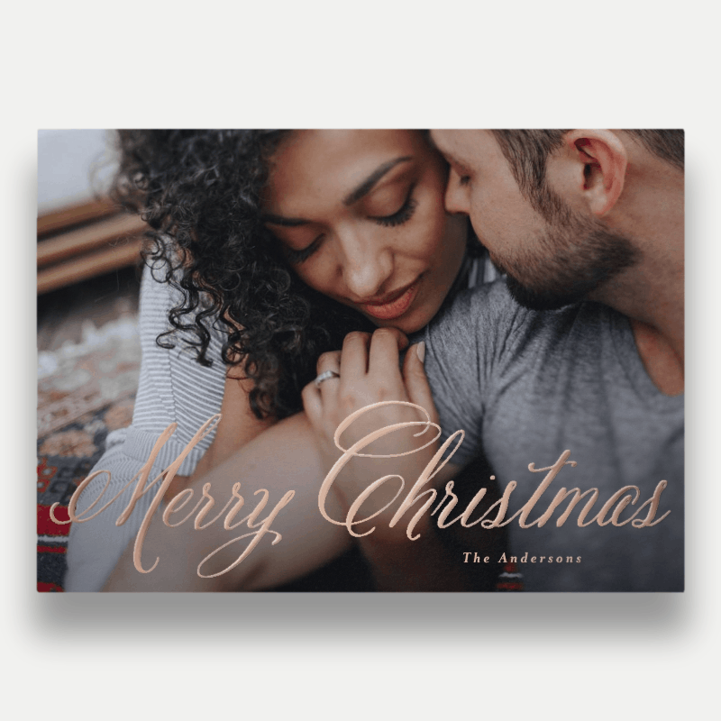 Simply Script Holiday Card