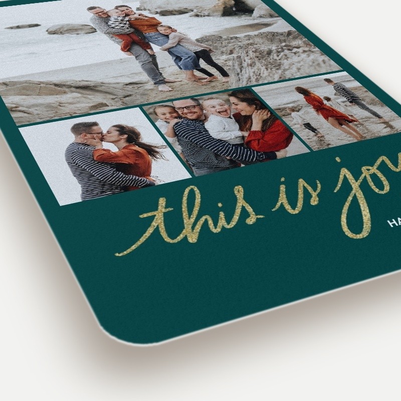 Handwritten Joy Holiday Card
