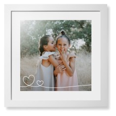 Double Heart Line Art