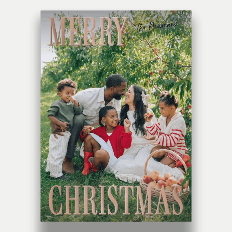 Split Serif Holiday Card