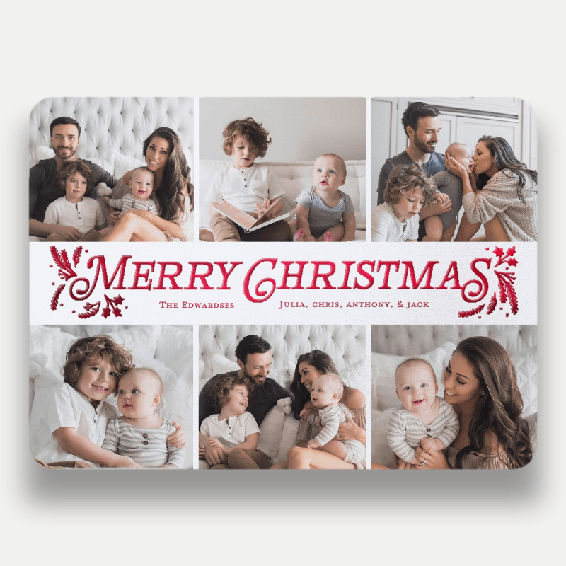 Botanical Banner Holiday Card