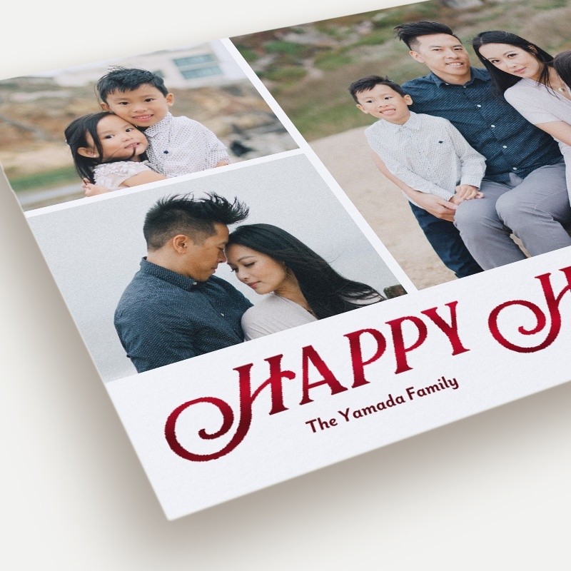Classic Serif Holiday Card