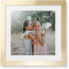 Double Heart Line Art