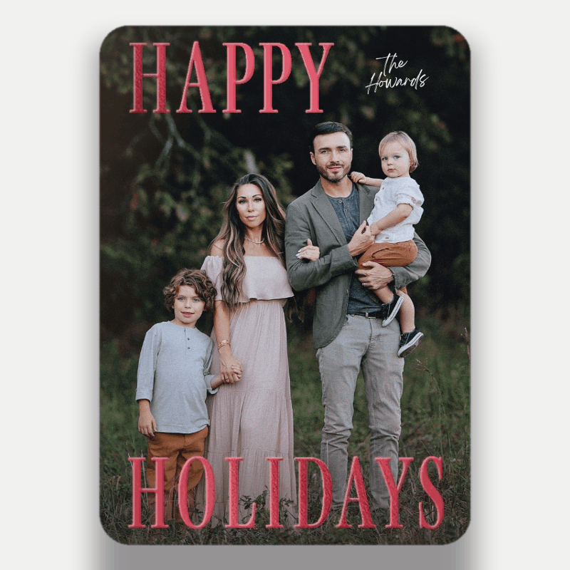 Classic Headline Holiday Card